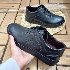 حراج شگفت انگیز کفش اداری مجلسی راحت و فوق العاده شیک بندی رویه مشکی