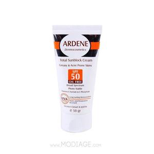 کرم ضدآفتاب آردن برای پوستهای چرب و جوشدار Ardene SPF50 وزن 50 گرم
