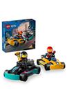 لگو ® سیتی Go-Karts and Racing Drivers 60400 - Creative Toy Building Set (99 Pieces)