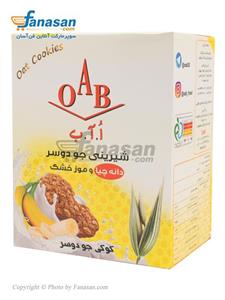 کوکی جو دوسر oab با طعم موز خشک و دانه چیا 190 گرم 