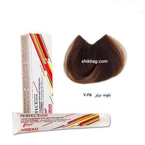 رنگ مو ویکو شماره 7.45 حجم 100 میلی لیتر رنگ بلوند برنز