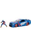 لگو Jada, 253225007, Captain America Figure And Vehicle, America, 1:24 Scale, Die-cast Metal