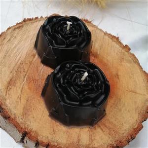 شمع طرح گل رز بسته 3 عددی