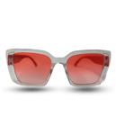 عینک آفتابی زنانه قرمز مستطیلی برند لویی ویتون یووی 400