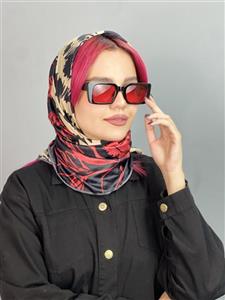 عینک آفتابی زنانه قرمز مشکی برند پرادا یووی 400 