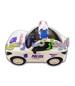 ماشین پلیس کوچک حرکتی موزیکال، چراغ 3D دار باتری خور کد abu0494 