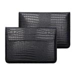 کاور استند دار چرمی لپ تاپ مناسب برای سایز 15.6 اینچی Protective Croco Leather Laptop Sleeve Bag