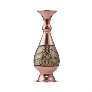 گلدان مس و خاتم 20 سانتی کد 133