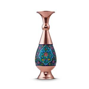 گلدان مس و پرداز 20 سانتی کد 132