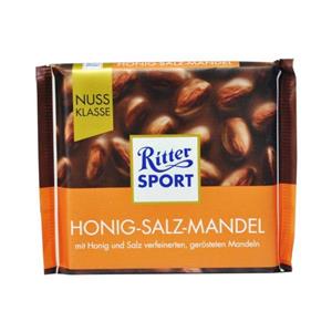 شکلات ریتر اسپرت RITTER SPORT مدل Honey Salt Almonds عسل و بادام نمک اسپورت Ritter Sport 