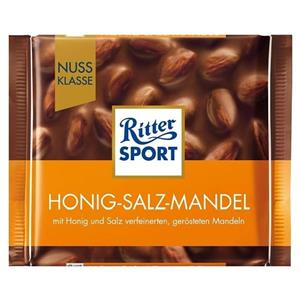 شکلات ریتر اسپرت RITTER SPORT مدل Honey Salt Almonds عسل و بادام نمک اسپورت Ritter Sport 