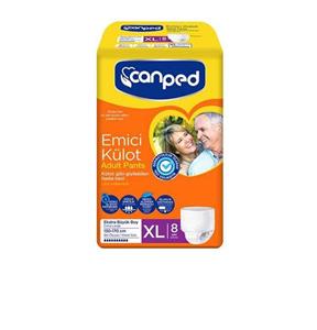 پوشک شورتی جان پد Canped بزرگسال سایز خیلی بزرگ ایکس لارج XL بسته 8 عددی