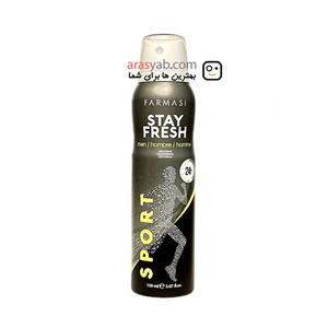 اسپری بدن مردانه فارماسی Stay fresh مدل Sport حجم 150 میل