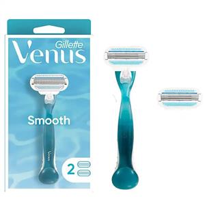 خود تراش ژیلت مدل ونوس Venus Smooth سه تیغه به همراه تیغ یدک