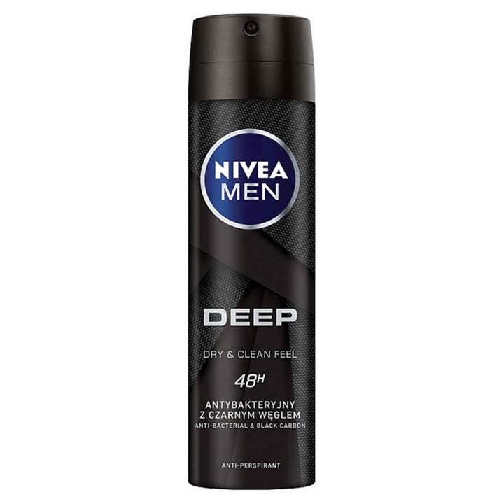 اسپری مردانه دیپ بلک کربن نیوآ Deep Black Carbon NIVEA
