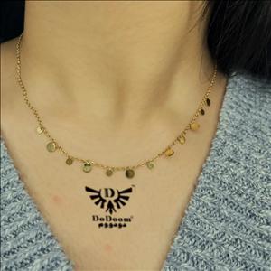 گردنبند استیل سکه ای ریز GD33