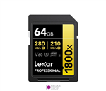 کارت حافظه Lexar Gold SD ظرفیت 64GB سرعت 280MB/S