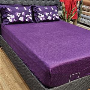 طرح دیور Dior - ملحفه کشدار تک یکنفره 120 رزین تاژ برند ملرز ساتن