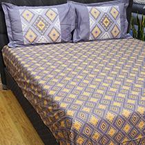 طرح گلیم Kilim - ملحفه کشدار تک دونفره 160 رزین تاژ برند ملرز