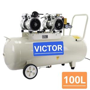 کمپرسور 100 لیتری سایلنت دو موتور ویکتور VICTOR