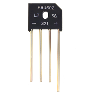 پل دیود 100 ولت 6 آمپر PBU602 100V 6A
