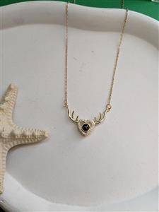 گردنبند دوستت دارم طرح شاخ گوزن