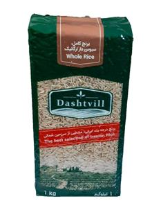 برنج کامل سبوس دار ارگانیک دشتویل 1 کیلوگرمی
