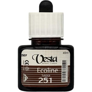 رنگ اکولین رنگ Sepia حجم 40 ml برند وستا Vesta