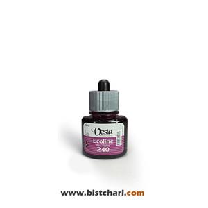 رنگ اکولین رنگ Red violet حجم 40 ml برند وستا Vesta 