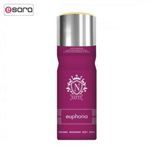 اسپری خوشبوکننده بدن زنانه نیفتی مدل ایفوریا کد ACV85