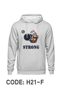 هودی طوسی دورس داخل کرک طرح بدنسازی STRONG کد H121