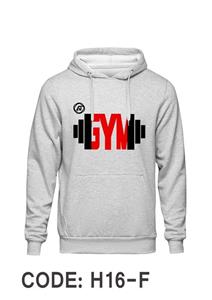 هودی طوسی دورس داخل کرک طرح بدنسازی مردانه GYM کد H116