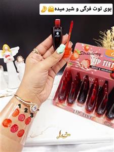 تینت لب اوروف توت فرنگی مدل شاخکی  OROF Strawberry Lip Tint