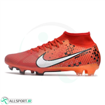 کفش فوتبال ایر زوم مرکوریال طرح اصلی Nike Air Zoom Mercurial Superfly 9 Academy FG Red Orange