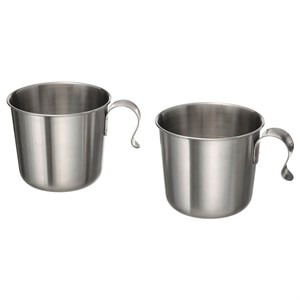 ست 2 تایی لیوان استیل ایکیا 330 سی سی مدل IKEA GRILLTIDER