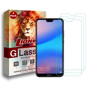 محافظ صفحه نمایش لایونکس مدل Ultra Powerful Shield مناسب برای گوشی موبایل هواوی P20 lite Nova 3e بسته سه عددی LioneX Glass Screen Protector For Huawei Pack Of 