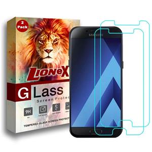 محافظ صفحه نمایش لایونکس مدل Ultra Powerful Shield مناسب برای گوشی موبایل سامسونگ Galaxy A5 2017 بسته دو عددی LioneX Ultra Powerful Shield Screen Protector For Samsung Galaxy A5 2017 - Pack Of 2