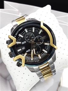 ساعت مردانه دیزل سه موتوره فعال ساخت ژاپن کیفیت عالی شرکتی استیل رنگ ثابت کد 1917554