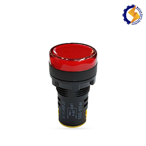 چراغ سیگنال قرمز با قطر 22 میلی متر 12-220 ولت AC/DC مولتی ولت پارس فانال مدل PFS-56