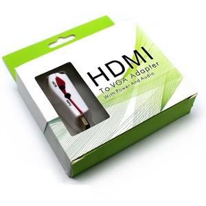 تبدیل HDMI به VGA بدون کابل ا HDMI Male To VGA Female and Audio Adapter کد 2861