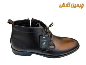 نیم بوت چرم مردانه تبریز جهان leather بند دار کد 21355رنگبندی 