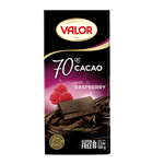 شکلات Valor تلخ 70% با تمشک