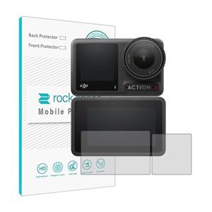 گلس دوربین DJI action 4 مدل نانو هیدروژل شفاف برند راک اسپیس
