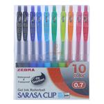 روان نویس 10 رنگ زبرا مدل ساراسا کلیپ SARASA CLIP