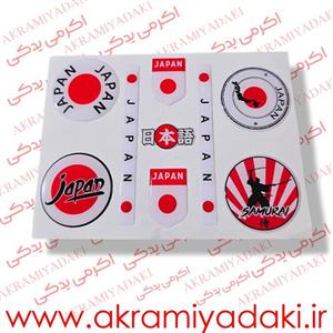 مجموعه برچسب های ژله ای ژاپن کد 1847056