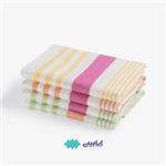 دستمال آشپزخانه ابراهیمی یزد مدل Striped بسته 4 عددی خانه سلام