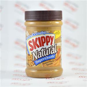 کره بادام زمینی Skippy Natural تکه دار 