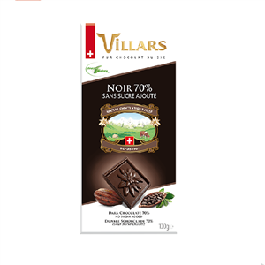 شکلات ViLLARS تلخ 70% 