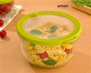 کاسه گرد شیاردار 470 میلی لیتر لیمون 2221