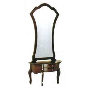 آینه ایستاده پایه دو کشو چوبی کد IGA-A11